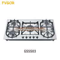 Home appliance CE approval design gas stove cooktop with safety device