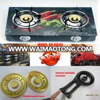 (RD-GD141)Home Appliance Tempered Glass Top 2 Burner Gas Stove